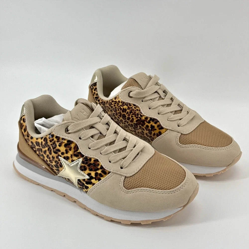 Vintage Havana Sneakers‎ Womens Size 6 Renee Wild Cheetah Star Leopard Print NEW - Picture 11 of 15